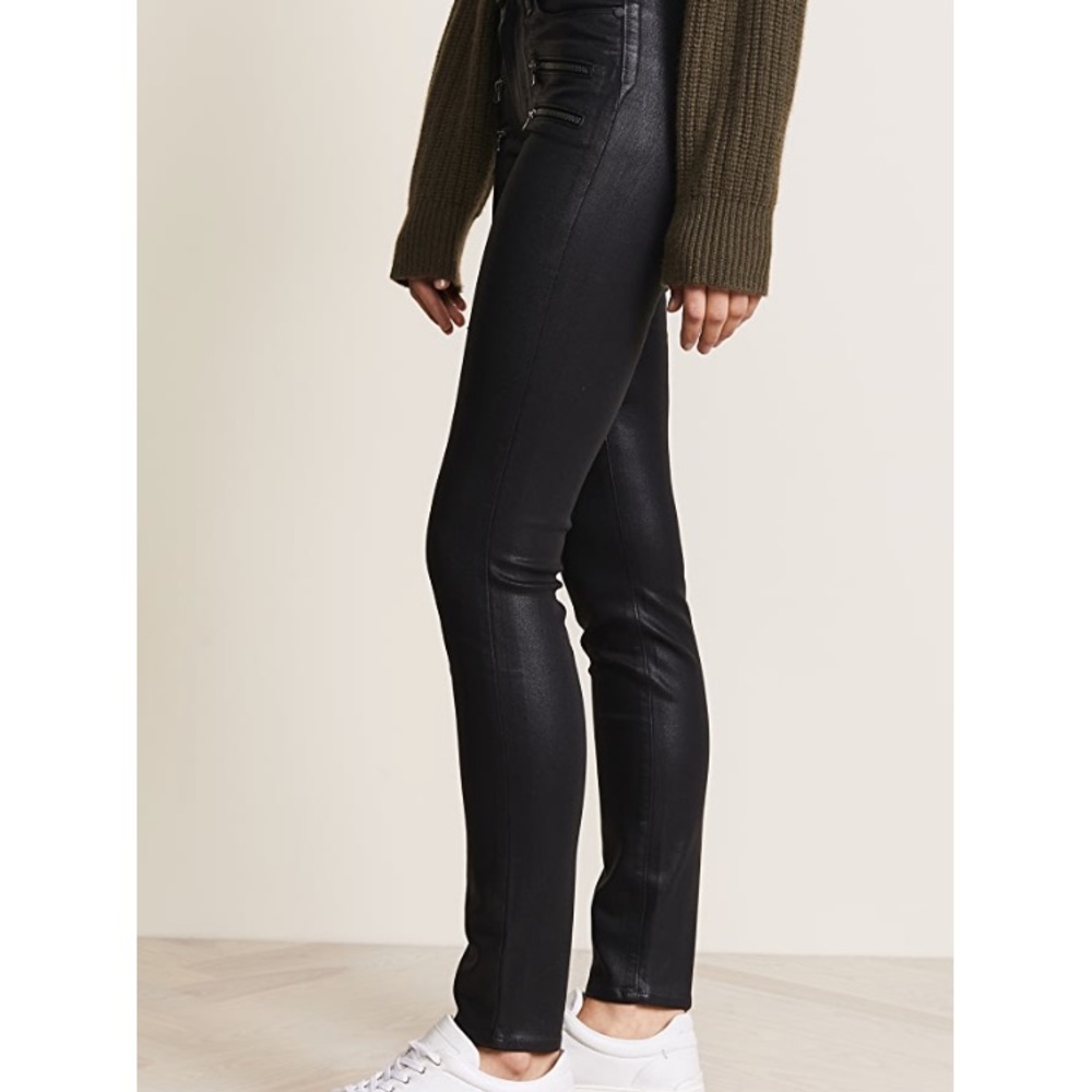PAIGE COATED BLACK EDGEMONT JEAN - Picture 5 of 11
